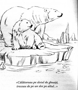 Ilustraţie la „Fram, ursul polar.” (clic ca s-o măreşti. Foto @)