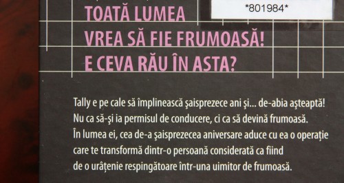 (Prezentarea cărţii de pe coperta din spate. Foto @)